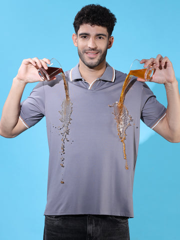 Cool Gray Polo T-Shirt