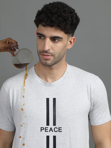 Slight Gray Round neck T-Shirt