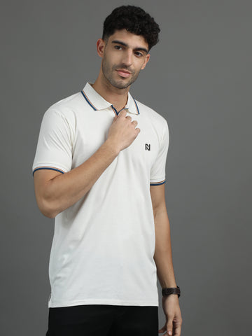 Alpine White Polo T-Shirt