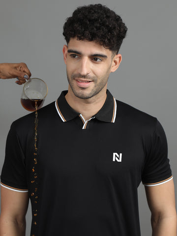 1000 Nights Black Polo T-Shirt