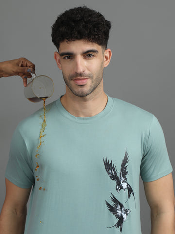 Emerald Green Round neck T-Shirt